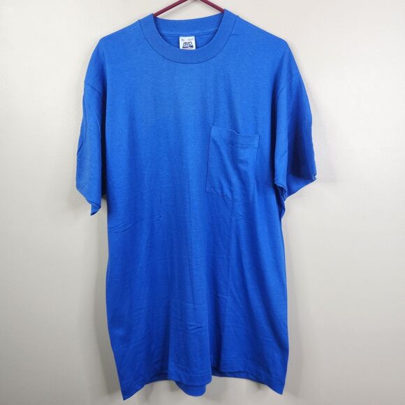 BVD Premium Series Vintage Mens Single Stitch Crew Neck SS Pocket Tee XL - Picture 1 of 6